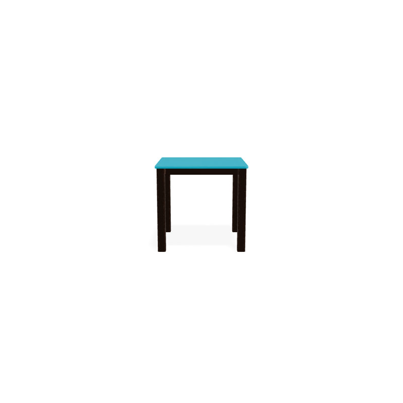 Robinett Outdoor Square Side Table, Classic Graphite P30, Textured Kona