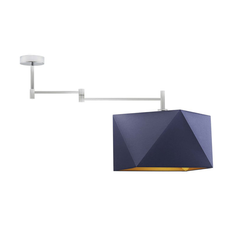 Adish Fabric Semi Flush Mount, Brushed Nickel, Green