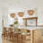  1- Light 12 inch 2-Tier Dimmable Drum Chandelier Natural Rattan Bohemian Kitchen Lighting with E26 Socket-507940045