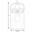 Luminaire suspendu en pot 1 lumière Leyden-1991040590