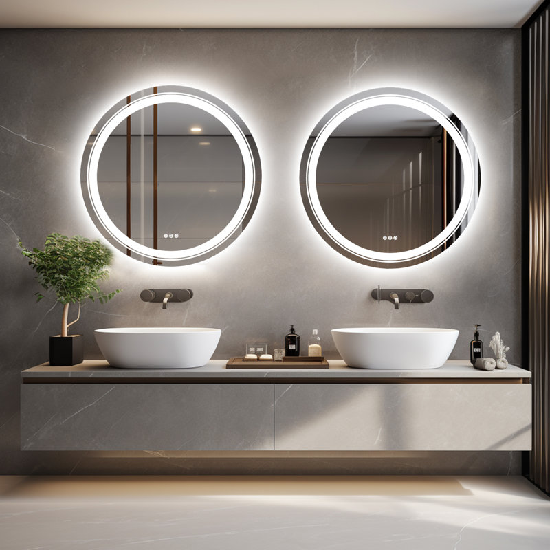 Miroir mural Kamyla, 35,5 po x 35,5 po