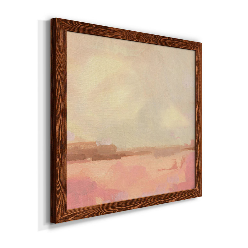 Toile encadrée Salt Lake Sunrise I-Premium - prête à être accrochée, H 20 po x l 20 po x P 1,5 po, Érable encadré