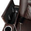 Canapé électrique moderne en similicuir 2 places de 58 po, ports USB, porte-gobelets, compartiments de rangement-1113602523