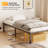 Twin Bed Frame With Charging Station/LED Lights