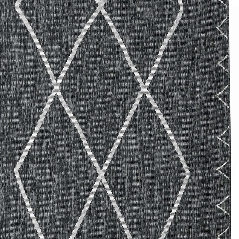 Tapis d'intérieur / extérieur marocain Darya, Rectangulaire 8 pi x 10 pi
