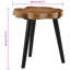 Alidade Solid Wood Three Leg Coffee Table