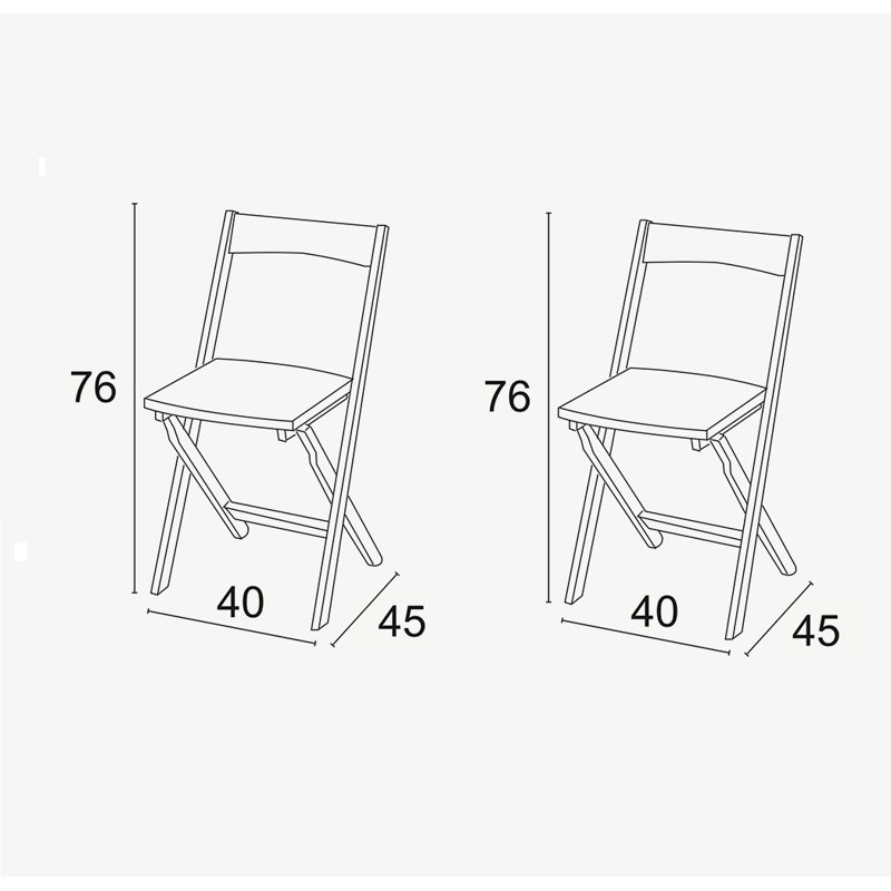 Millwright Folding Chair, Cherry