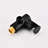 Matte Black Bathroom Shower - 360° Rotating Head, Valve Included Powerful 4 Spray Patterns, Diverter-117060417