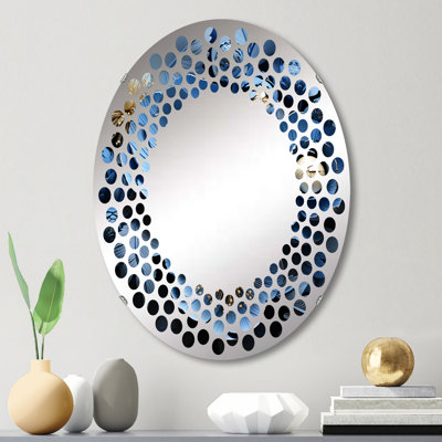 Miroir mural oval