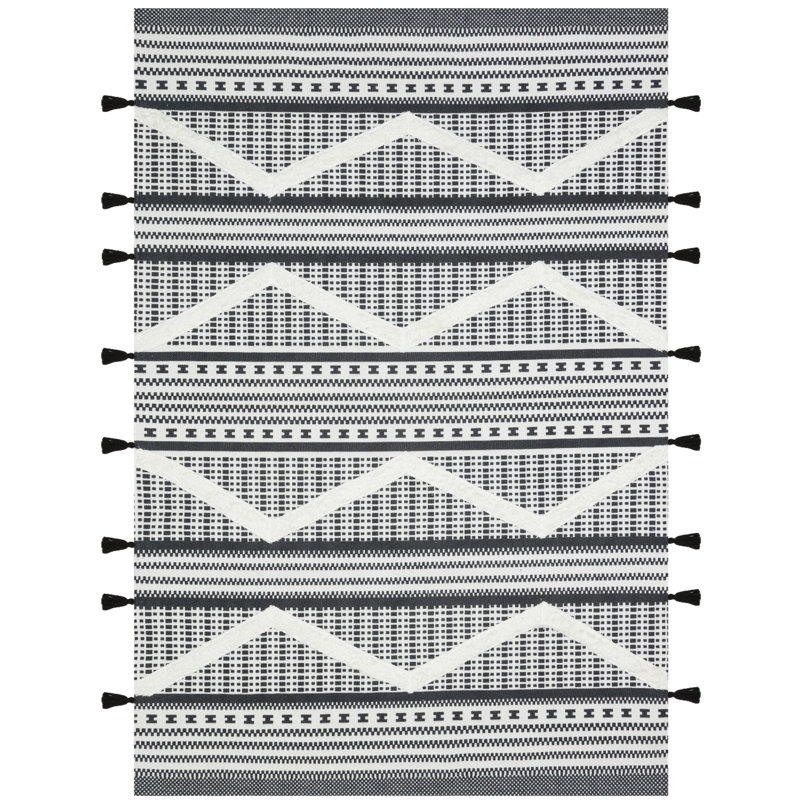 Iyleen Striped Indoor / Outdoor Rug, Rectangle 2'7" x 9'10"