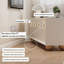 Meuble télé beige en bois manufacturé-114308704