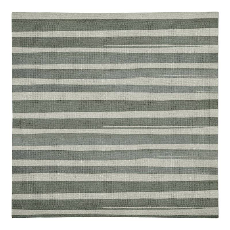 Serviette de table rectangulaire en coton Candece, Vert