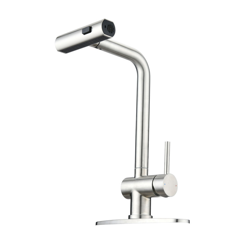 RENIST Pull Down Kitchen Faucet, Brushed Nickel