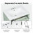 24" Bathroom Modern Vanity with Sink, MDF, Rubberwood, 3 Drawers, Shelved Cabinet, Sized for Small-to-Medium Baths-1554688435
