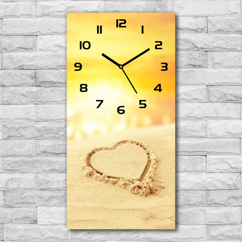 Jaszmine Glass Wall Clock, Black