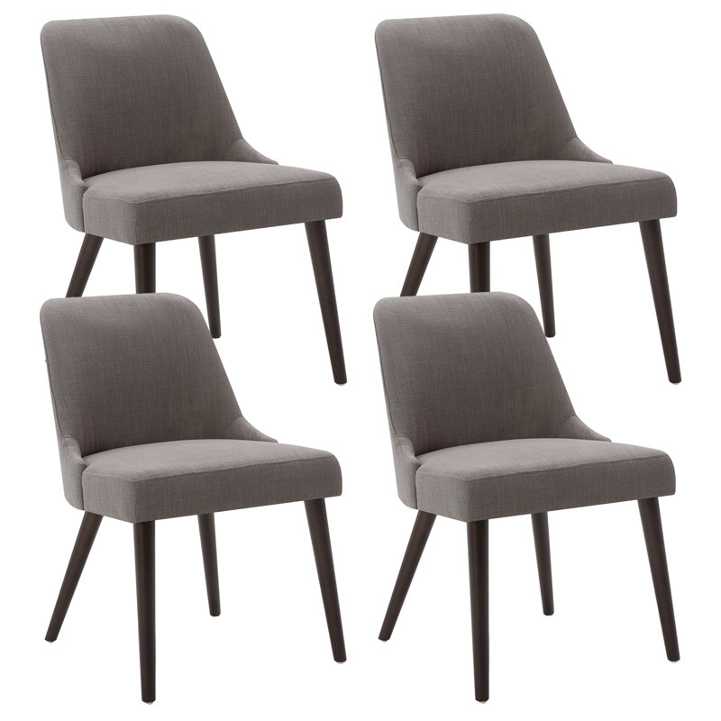 Brisny 19.3'' H Fabric Upholstered Side Chair, Flint Gray