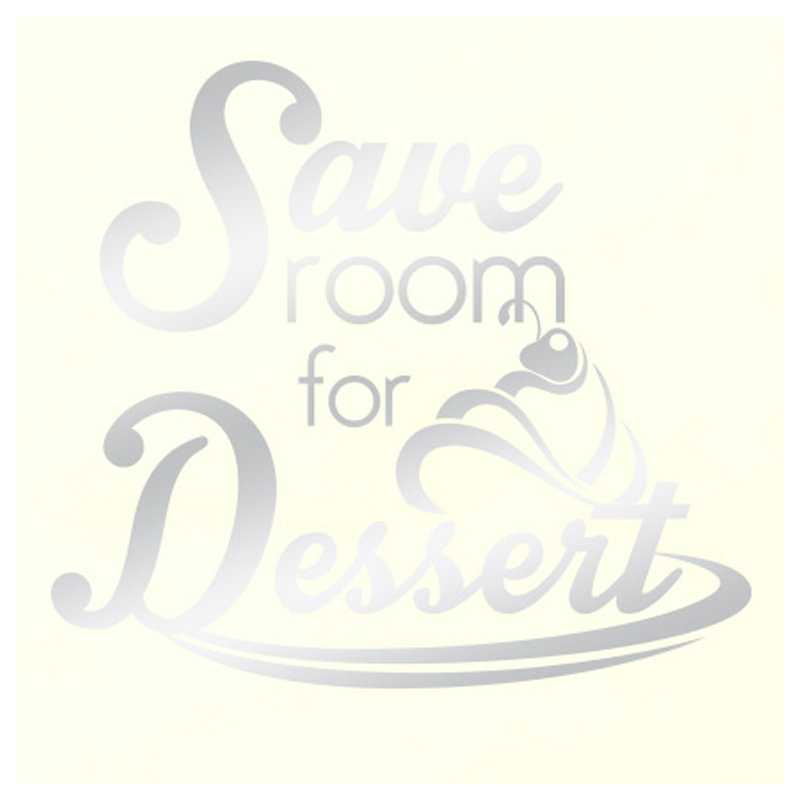 Wall Decal, Shiny Silver