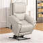 Fauteuil relevable de style contemporain avec accoudoirs en forme de selle et port USB