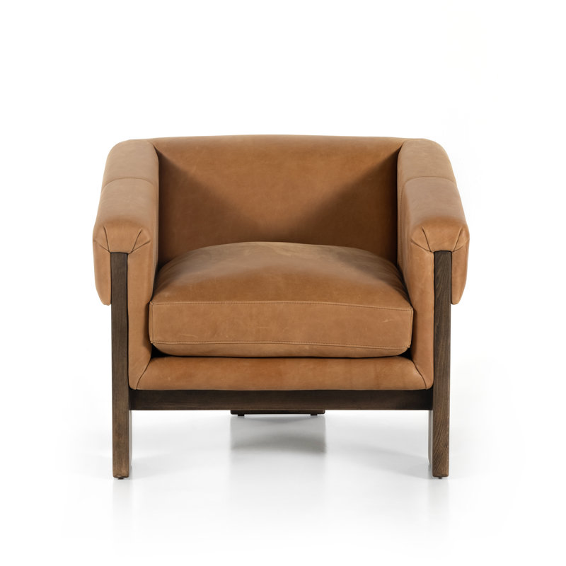 Fauteuil en cuir, Cuir cognac Palermo