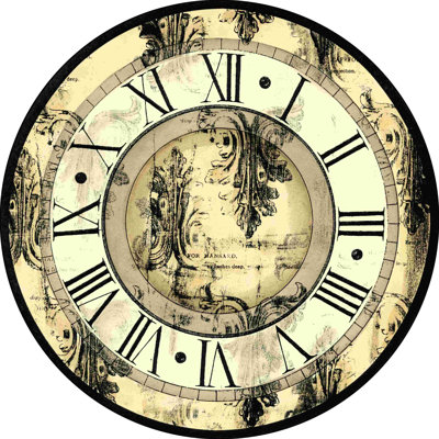 " Small Aged Elegance Clock (P) "