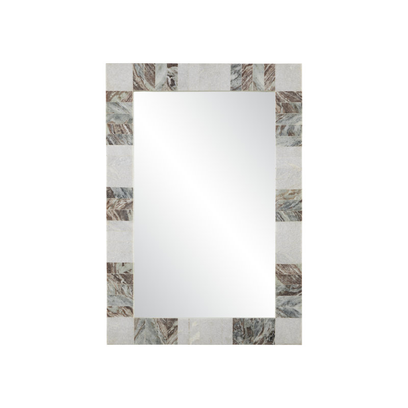 Elena Rectangle Marble Wall Mirror