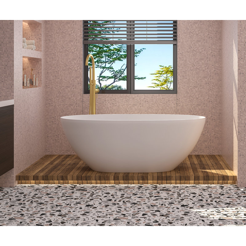Baignoire de trempage autoportante 61 po. X 67 po. Monaco