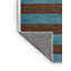 Tapis bleu à rayures horizontales lavable à la machine-261922244