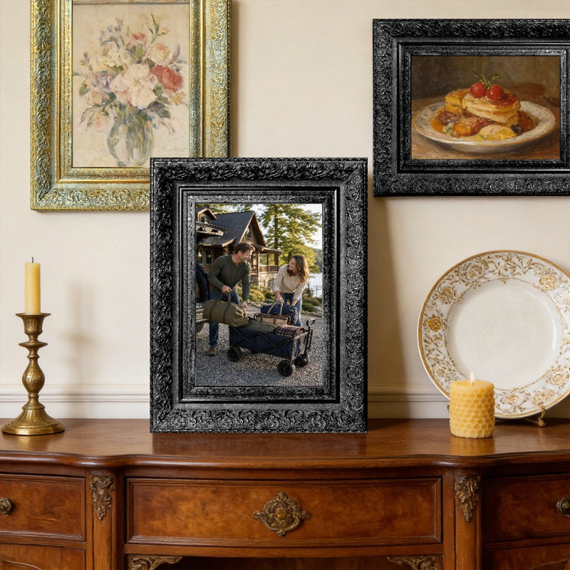Picture Frame, Black, 1, 5" W x 7" H
