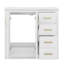 Ensemble de meuble-lavabo 36 po avec lavabo en céramique 36 po, meuble-lavabo autonome avec 3 tiroirs-792698454-792698455