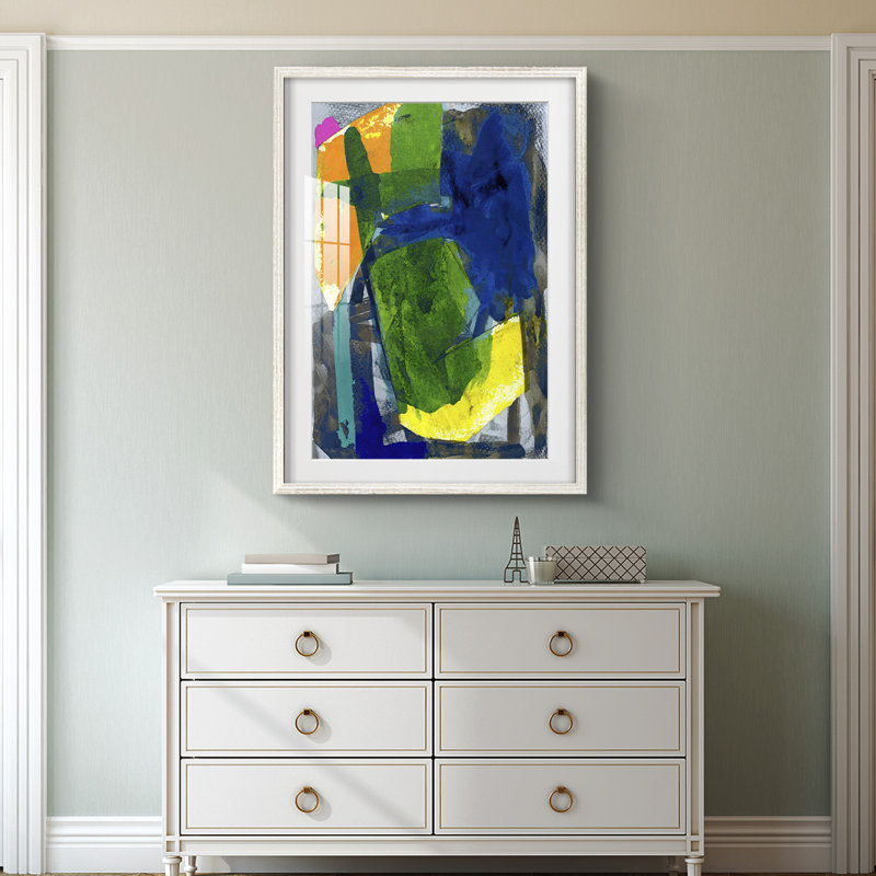 Brights Strokes I -Framed Print