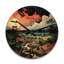 Horloge murale en bois massif Pateros-87948272