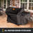 Highland Offset Reverse Flow Offset Charcoal Smoker and Grill with 1093 sq. in. Cooking Area in Black