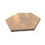 Marbre hexagonal jaune or beige, marbre naturel, pour mur et plancher, carrelage en marbre poli, pierre naturelle, 1 boîte de 12 pièces