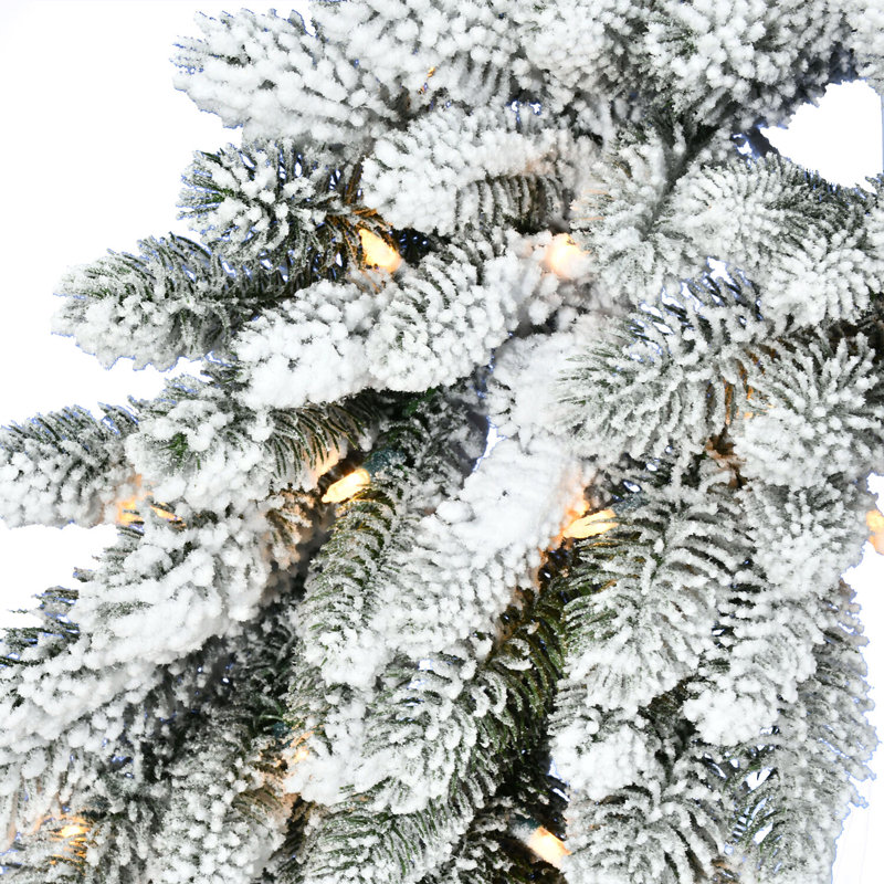 Couronne de neige glacée glacée, L 36 po x H 36 po x P 5,5 po