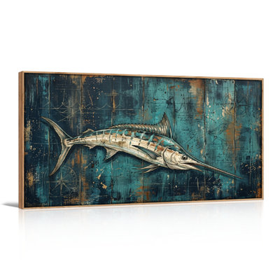 Sailfish Art Canvas Wall Art Set Of 1