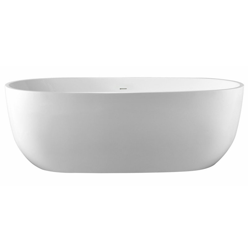 Zoey 67'' x 67'' Soaking Acrylic Bathtub