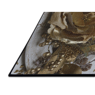 Tapis de la surface dorée