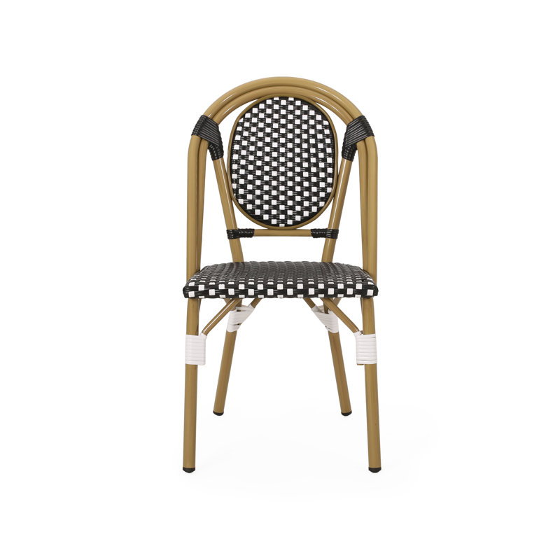 Ensemble de 2 chaises de salle à manger d'extérieur French