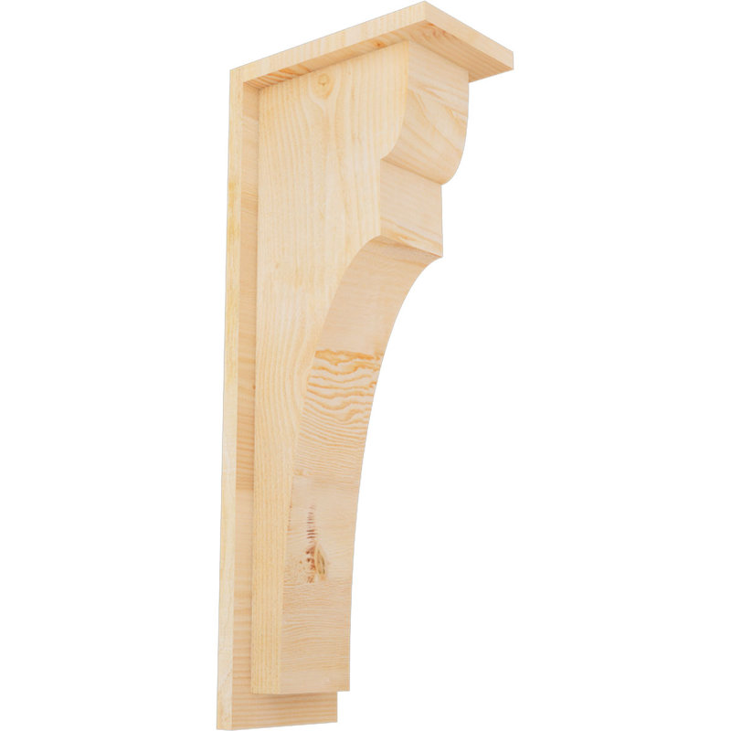 Yorkshire Yorktown avec plaque arrière, H 26 po x l 6 po x P 10 po, Sapin de Douglas, Sciage brut