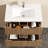 30" Walnut Modern Wall-Mounted Floating Bathroom Cabinet
