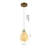 Transitional 1-Light Bronze Floral Pendant 