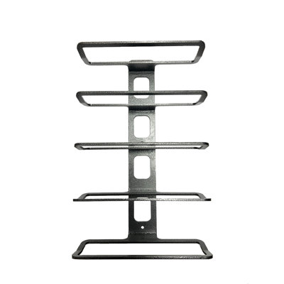 5 Bottle Wall Mounted Wine Storage Rack Metal Display Stand Holder