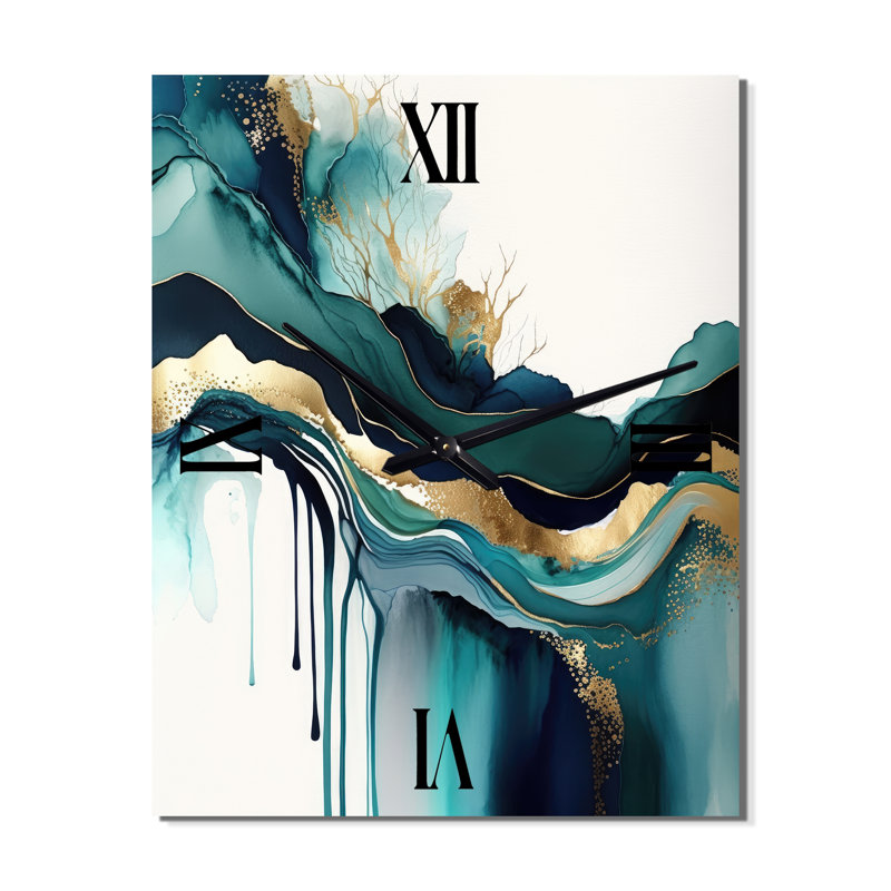 Abstract Expression IV - Horloges murales modernes, H 40 po x l 30 po