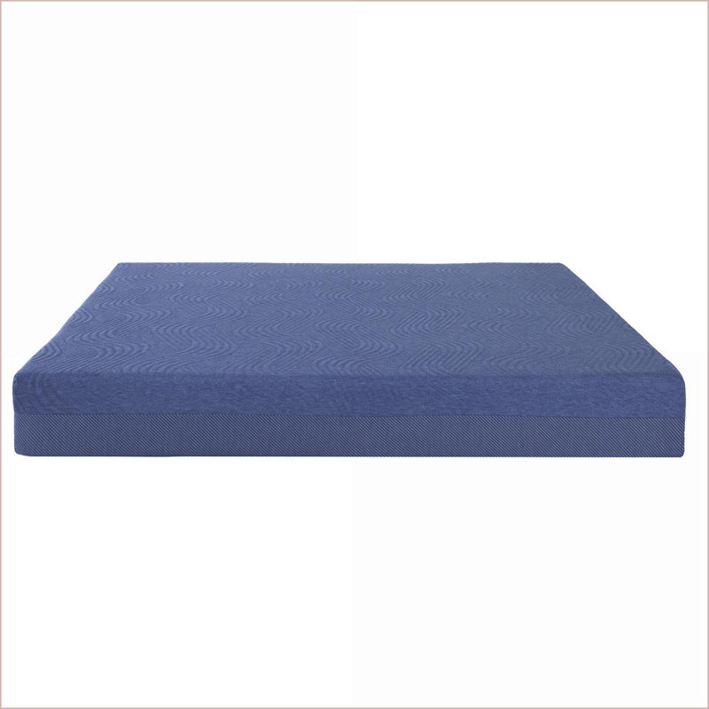 Mattresses | 10'' Queen Foam Core Mattress with Memory Foam, Rolled &amp; Boxed | Blue-gray | Foam, Twin, 10"