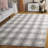 Cuda Ebony Hand Tufted Wool & Cotton Geometric Rug-1427794444