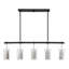Luminaire suspendu linéaire à 5 lumières pour îlot de cuisine Cearley-183027309