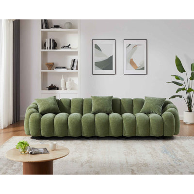 Upholstered Standard Sofa with Flared Arms
