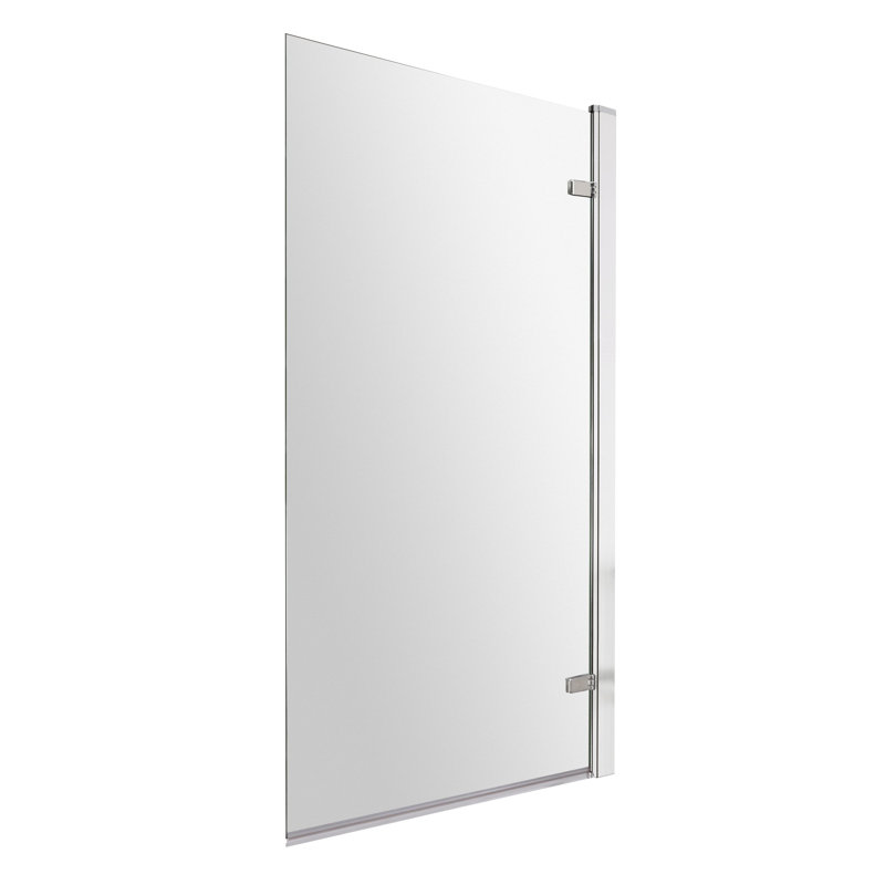 Bayswater Chrome Square Hinged Bath Screen