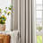 Grommet Room Darkening Linen Textured Curtain-607110997-607110992