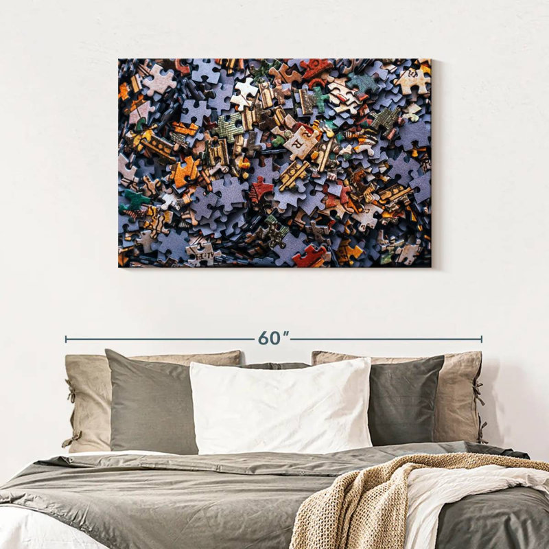 Senne Jigsaw Puzzle Pieces, 30" H x 45" W